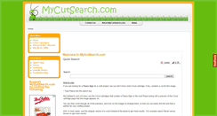Desktop Screenshot of mycutsearch.com
